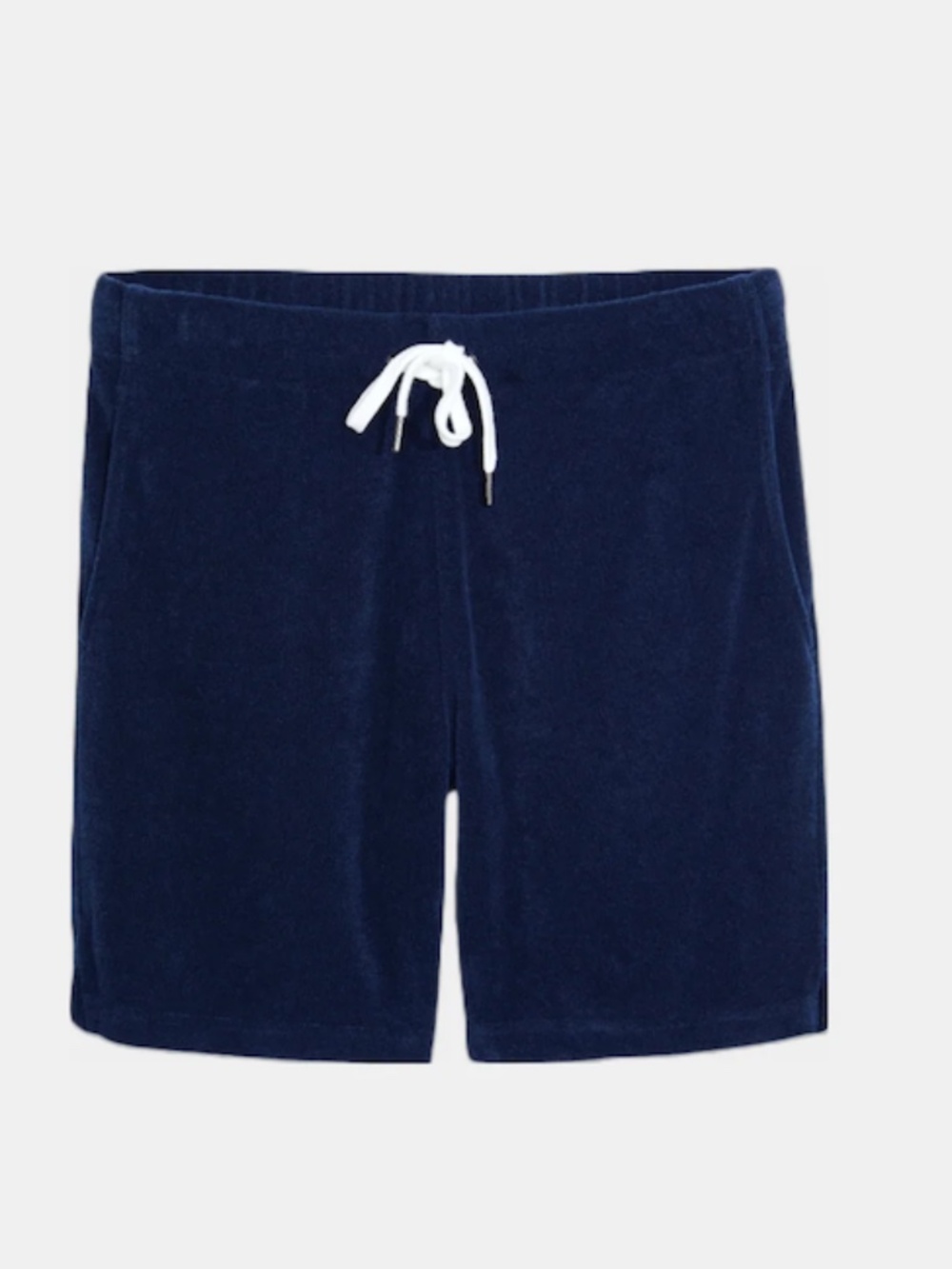 Onia Navy Towel Terry 8” Short in Large